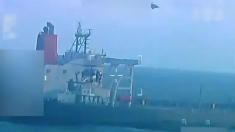 The skipper as seen from the US government footage of the seizure.