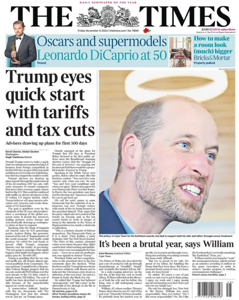  "Trump eyes quick start with tariffs and tax cuts"