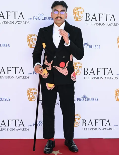 Getty Images Rabhaan Rizwan attends the 2025 BAFTA Television Awards with P&O Cruises at The Royal Festival Hall on May 11, 2025 in London, England