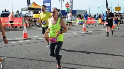 David Best David running in the Great South Run