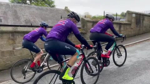 James Badger and his fellow riders 