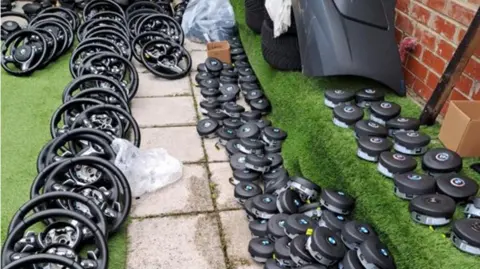 City of London Police Counterfeit airbags that were seized