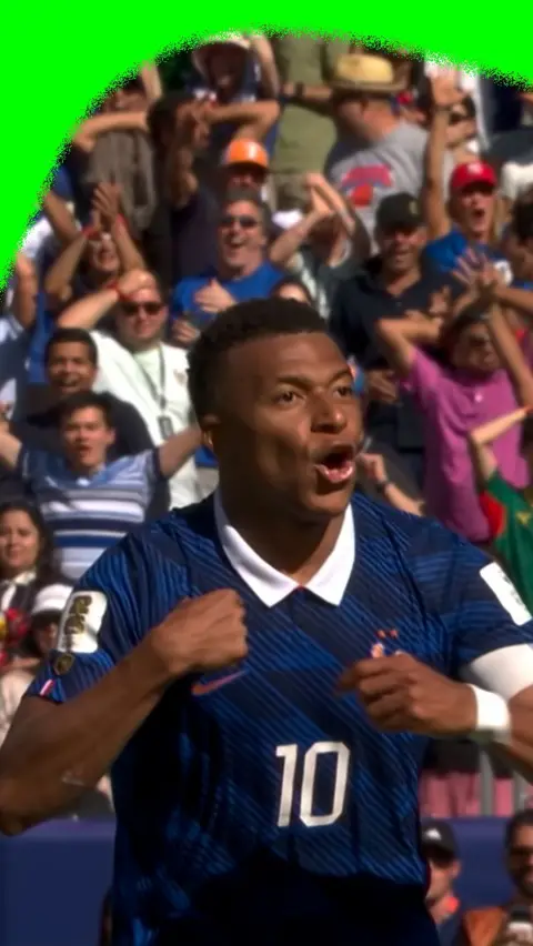 Kylian Mbappe celebrating