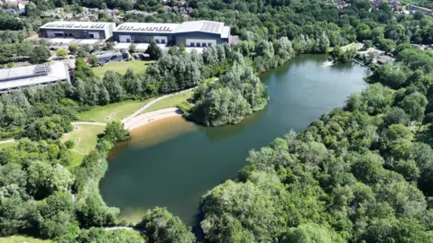 A large body of water. 