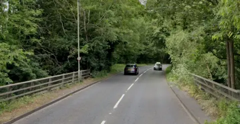 A general Google Maps image of Park Lane in Merrow