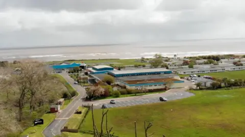 Jonny michel/BBC Aerial view of Pontins Pakefield