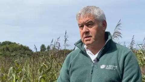 Steve Bourgaize in Guernsey's countryside