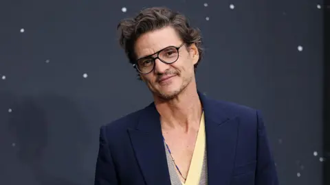 Getty Images Pedro Pascal attends the "Star Wars: The Mandalorian and Grogu" UK Fan Event at Cineworld Leicester Square on May 07, 2026 in London, England. 