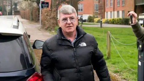 JORDAN PETTITT/PA WIRE Former Kent constabulary serviceman Michael Stanley leaves Sevenoaks Magistrates Court successful March