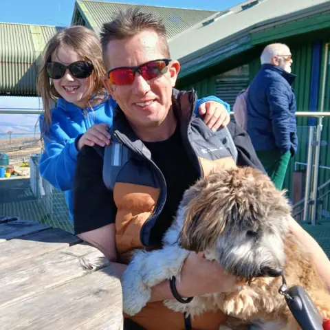 Ray Whyte Ray with Georgie and Rocky.