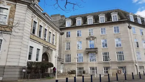 The exterior of County Hall in Maidstone.