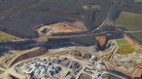 The Woodland Trust Oaken Wood from a bird's eye view.