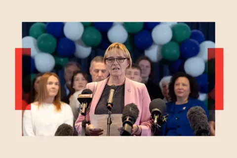 PA Media Nurse Sandie Peggie during a press conference