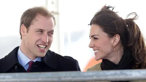 Getty Images William and Catherine together in north Wales in 2011