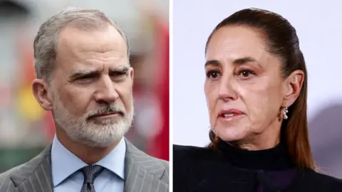 Two images of a man with a grey beard and blue shirt on the left and a woman with brown hair and a black top on the right