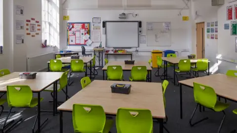 Getty Images Empty classroom