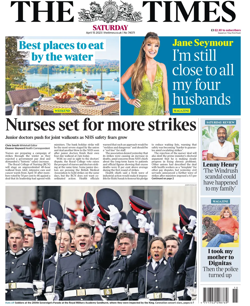 The Times Front Page