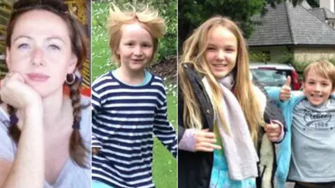 Claire Mays Pheadra McLellan, her son Adley, her daughter Cloelia