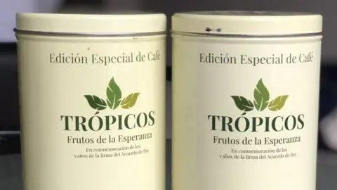 Mesa Nacional del Cafe Two tins of Tropicos coffee