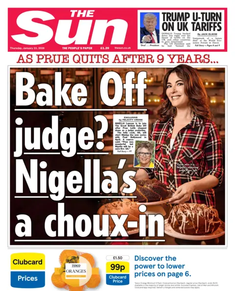 "Bake Off judge? Nigella's a choux-in."