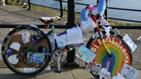 Decorated bikes