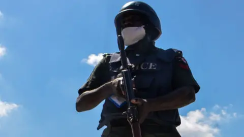 Getty Images Nigerian police officer