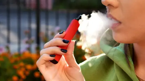 Getty Images Girl vaping