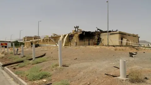 Reuters A view of a damaged building at Iran's Natanz nuclear facility, in Isfahan, Iran (2 July 2020)