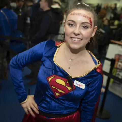 Phil Coomes Girl dressed up as Superwoman