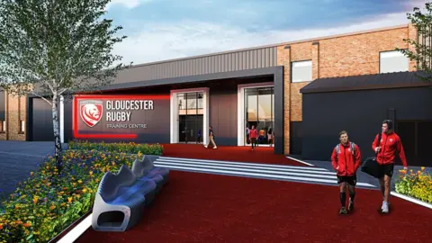 Gloucester Rugby Entrance to training centre