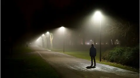 Getty Images stock image of man walking