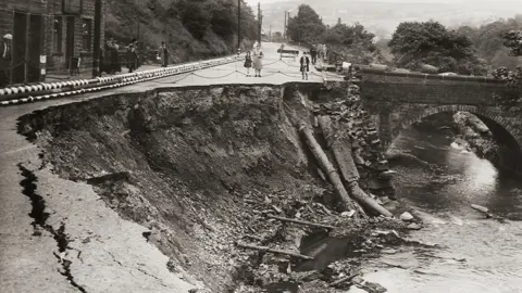 Bray Photos A photo of the damage caused by the Whit Monday 1944 Flood