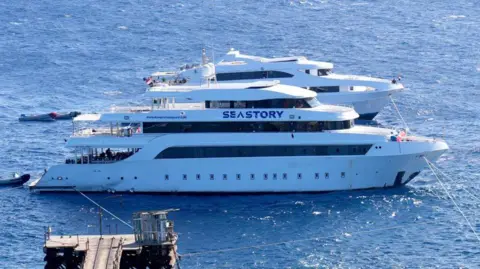 Getty Images A file photo of the Sea Story yacht moored in the sea