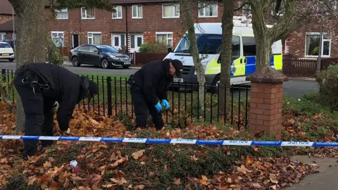 BBC police search at scene