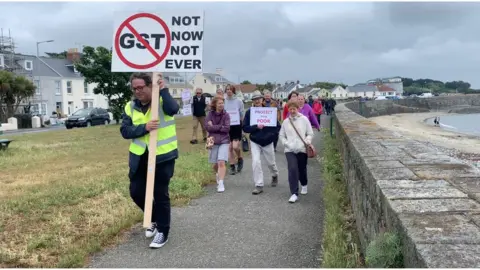 BBC Guernsey GST protest