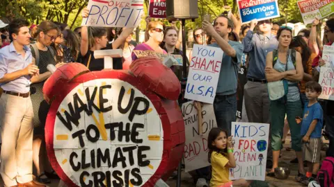 AFP Protesters gathered outside the White House