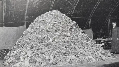 Crown Copyright Nearly 600,000 pieces of the missing bomber had been recovered