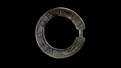 National Museum Wales Medieval silver annular brooch from Cilcain