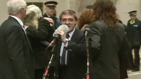 Paddy Hill speaking after his release from prison