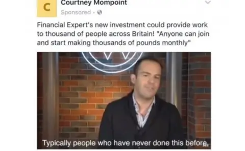 Moneysavingexpert.com Fake advert featuring Martin Lewis