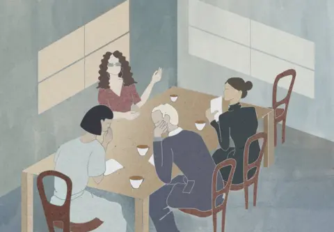 Charlotte Edey Office illustration