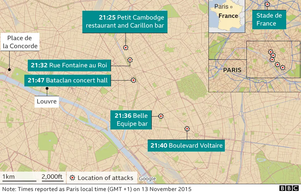 Paris map