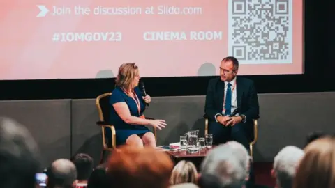 IOM GOV / DAVID LOVELADY Alfred Cannan on stage