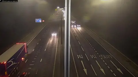 Gwent Police Car driving on the wrong side of the road