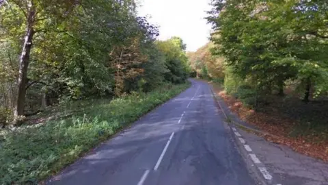 Google Maps The crash happened on Perham Down Road in Tidworth