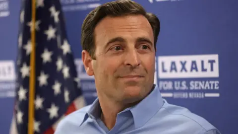 Getty Images Image shows Adam Laxalt at a a campaign event this year