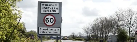 Getty Images Welcome to Northern Ireland sign