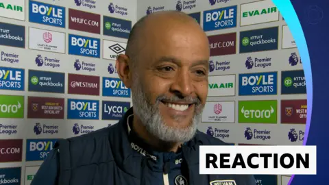 West Ham United manager Nuno Espirito Santo