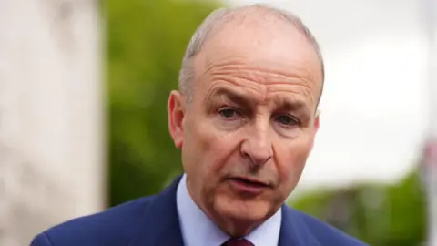 A close up image of Taoiseach Micheál Martin. 