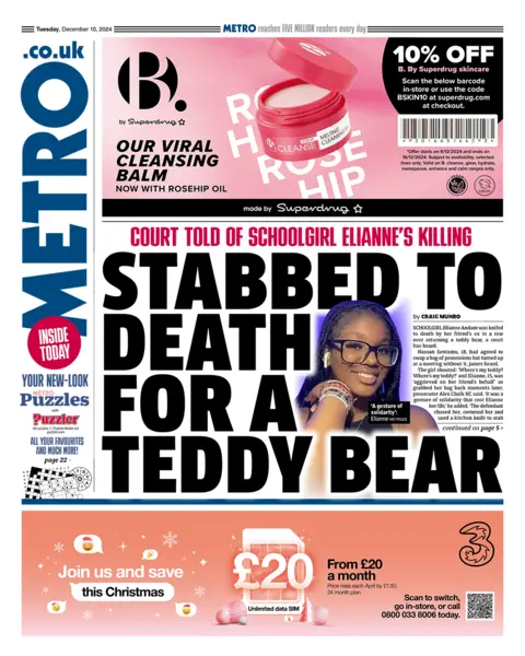  "Stabbed to decease  for a teddy bear". 